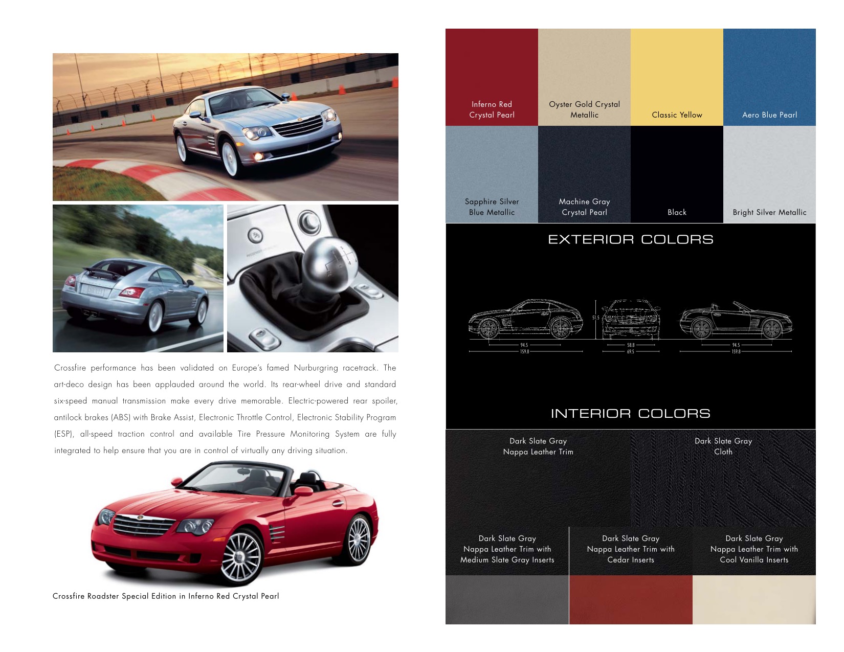 2008 Chrysler Crossfire Brochure Page 1